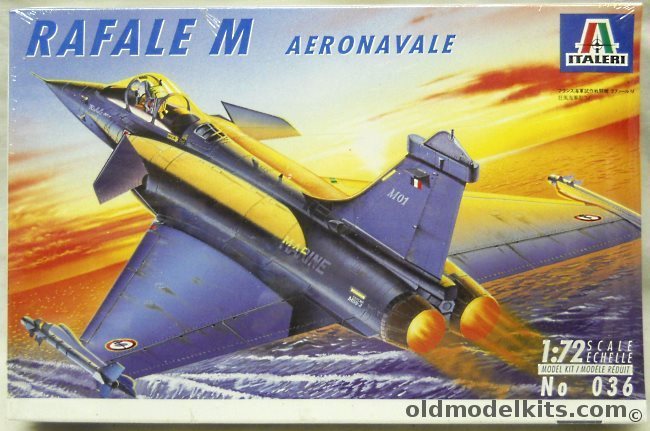 Italeri 1/72 Rafael M Aeronavale, 036 plastic model kit